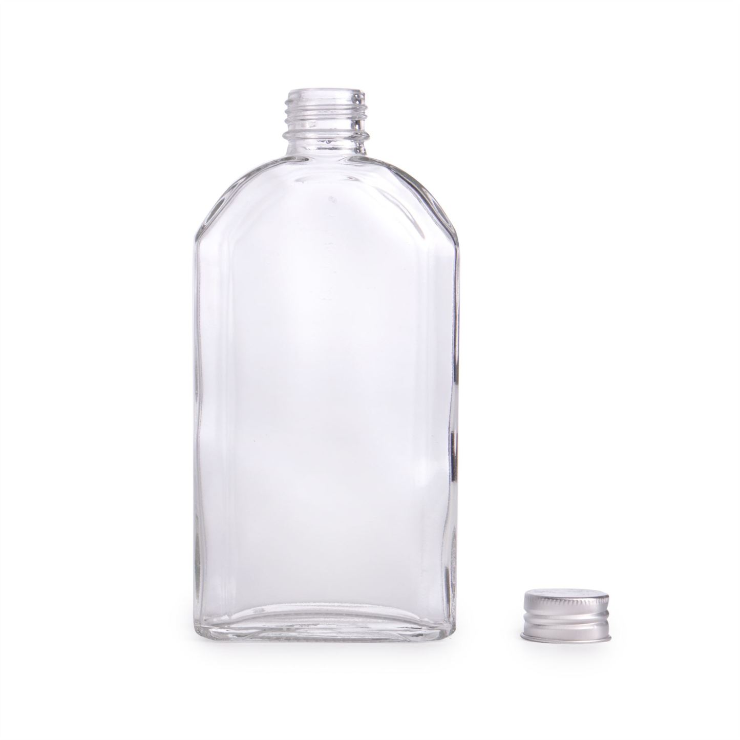 Glass Flask Bottles with Lids 350ml - Set of 10 | Pukkr
