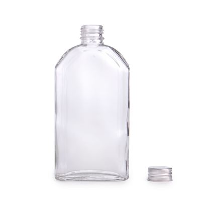 Glass Flask Bottles with Lids 350ml - Set of 10 | Pukkr