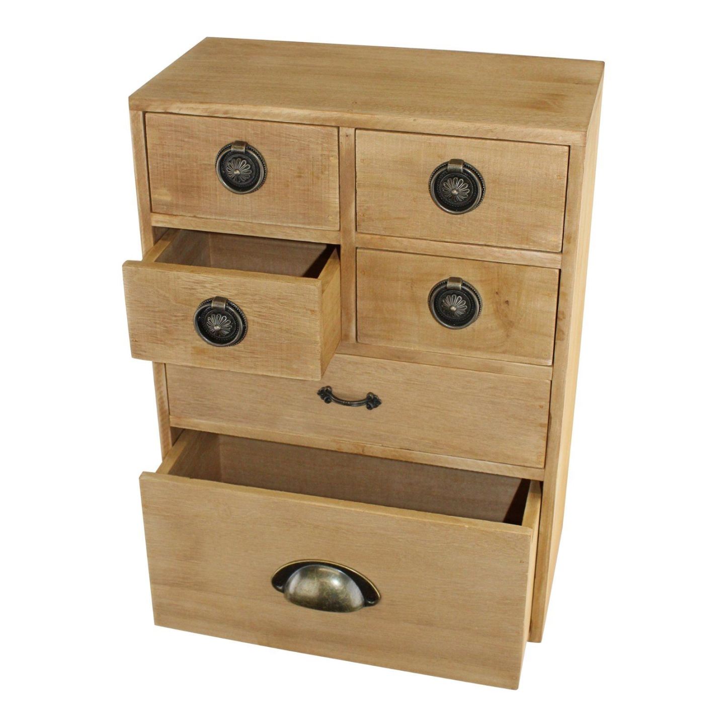 6 Drawer Storage Cabinet Assorted Size Drawers