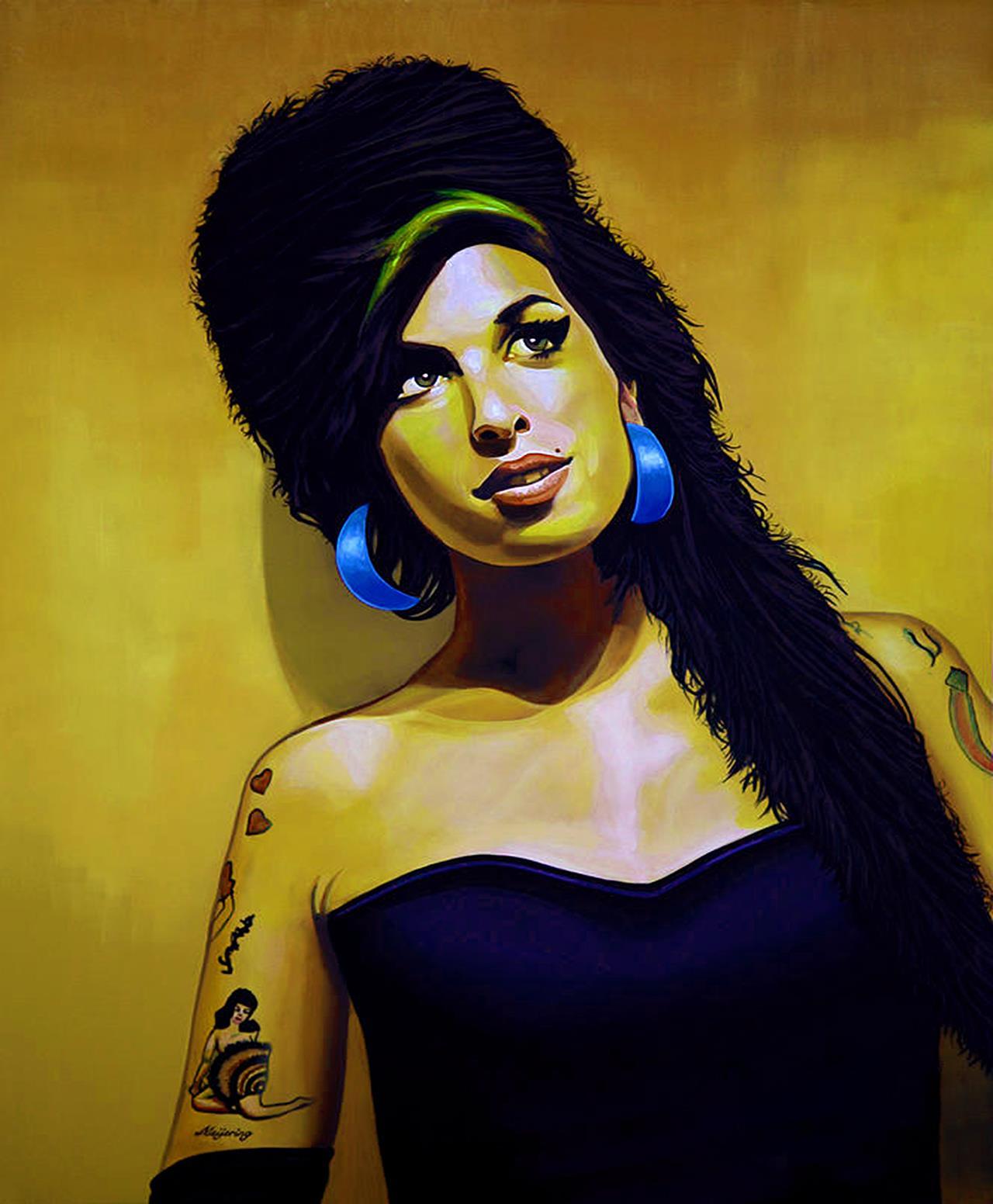 Amy Winehouse 45cm x 37.5cm Small Metal Sign