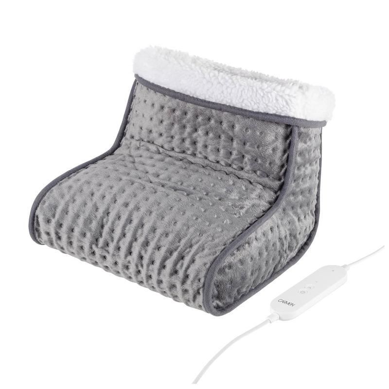 Carmen Electric Heated Foot Warmer Grey