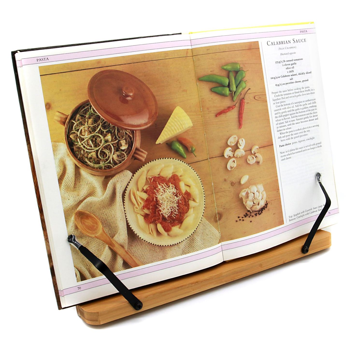 Bamboo Recipe Book Stand | M&W