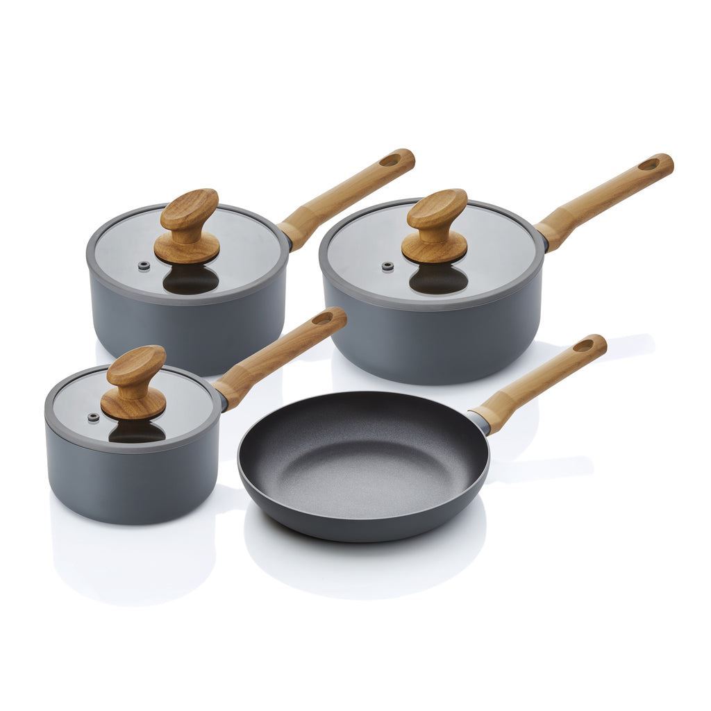 Swan Grey Nordic 4 Piece Pan Set