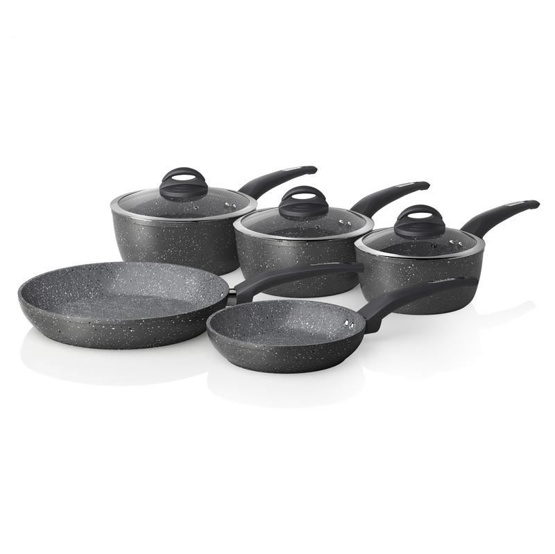 Tower Cerastone Forged 5 Piece Pan Set Graphite