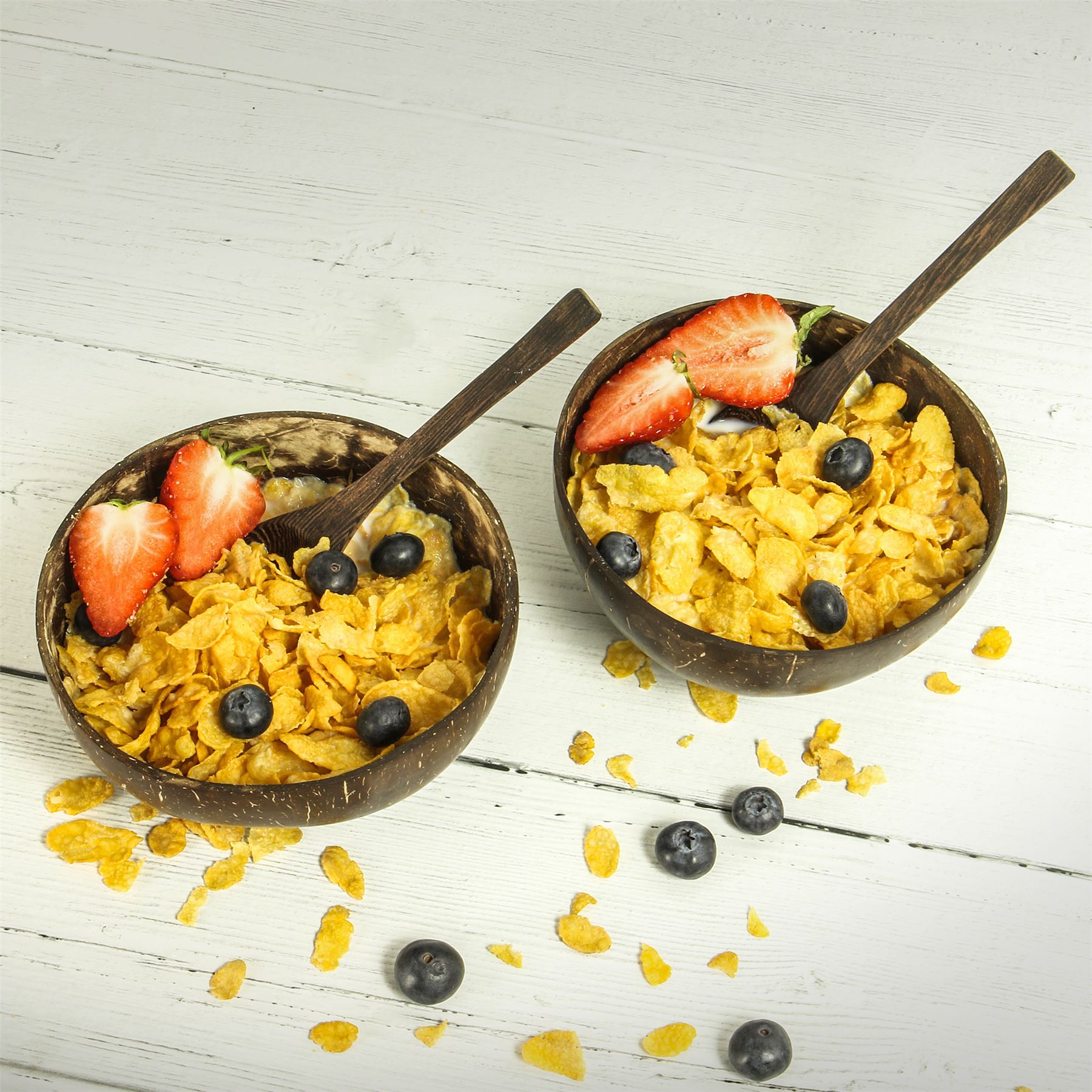 Natural Coconut Bowls - Pack of 2 | M&W