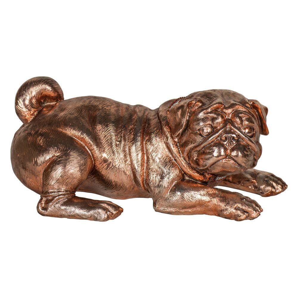 Artisan Bronze Finish Pug Figurine