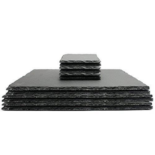 Natural Slate Placemats & Coasters - 12pc | M&W