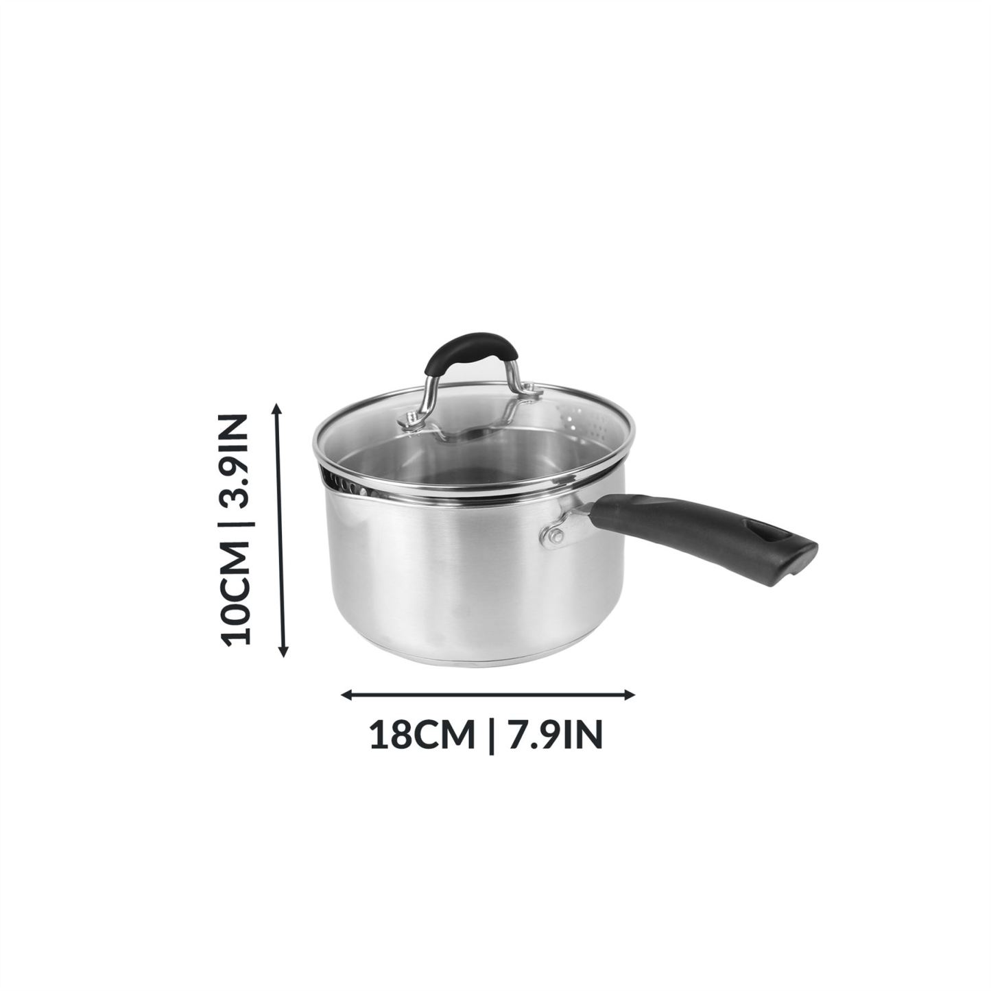 Stainless Steel Saucepans - Set of 3 | M&W