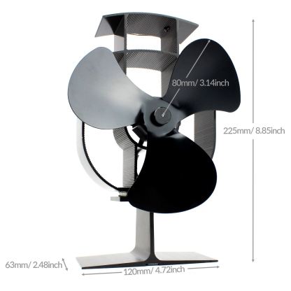 Heat Powered 3 Blade Stove Fan | M&W