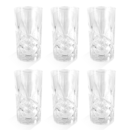 Crystallised Glasses 350ml - Set of 6 | M&W