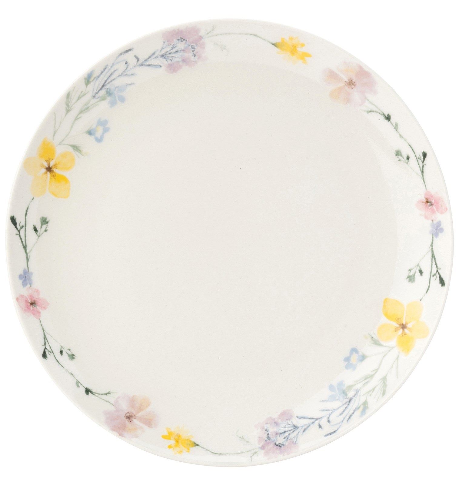 Pressed Flowers Tea Plate