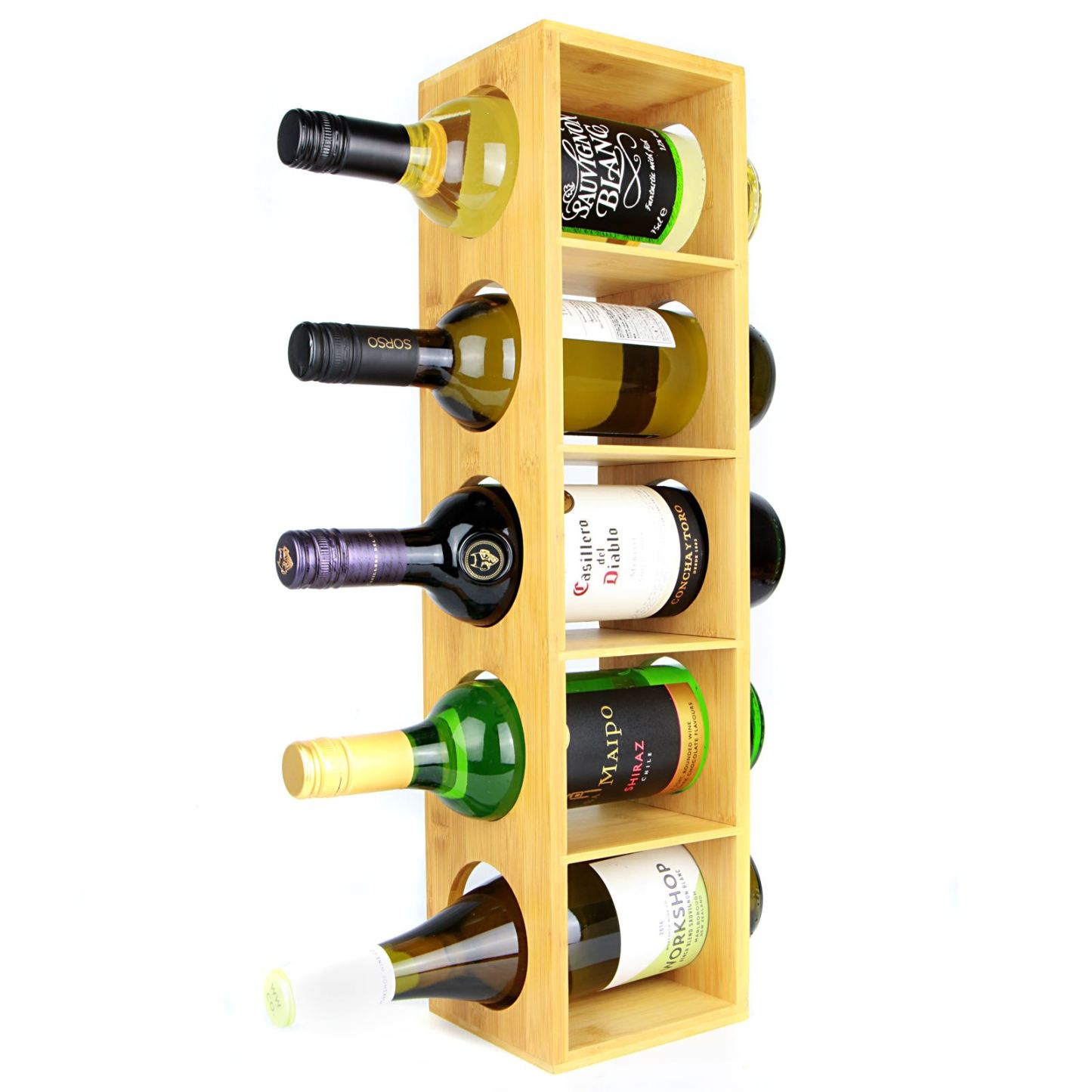 Bamboo Wall Mounted Wine Rack | M&W