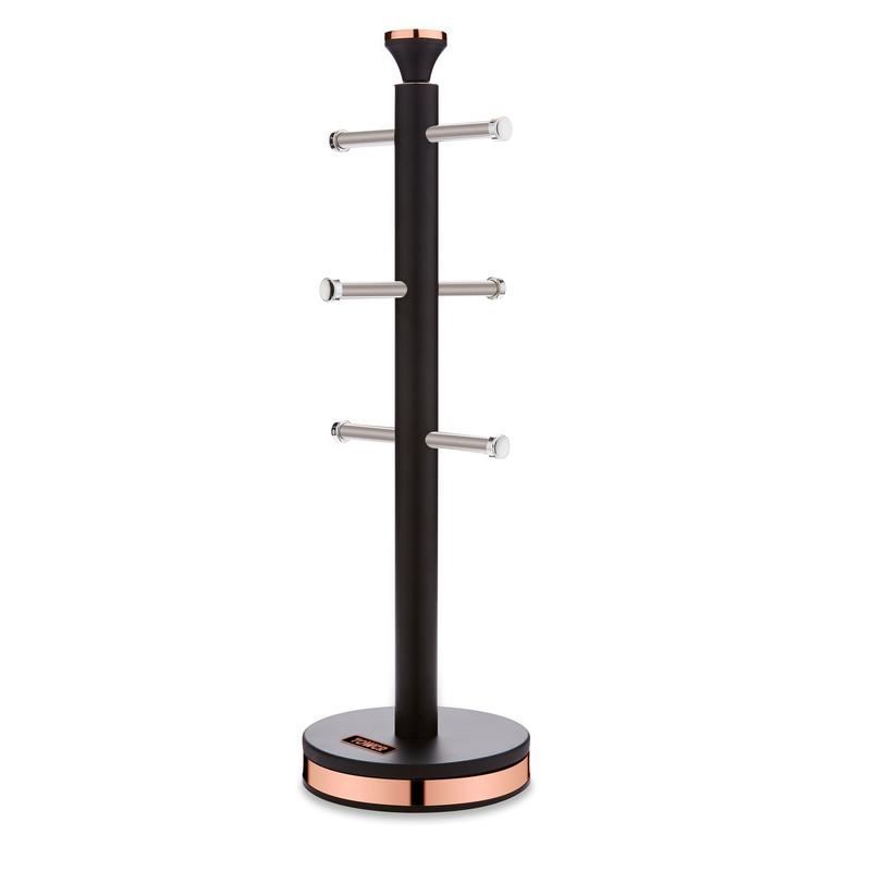 Tower Cavaletto Mug Tree Black & Rose Gold