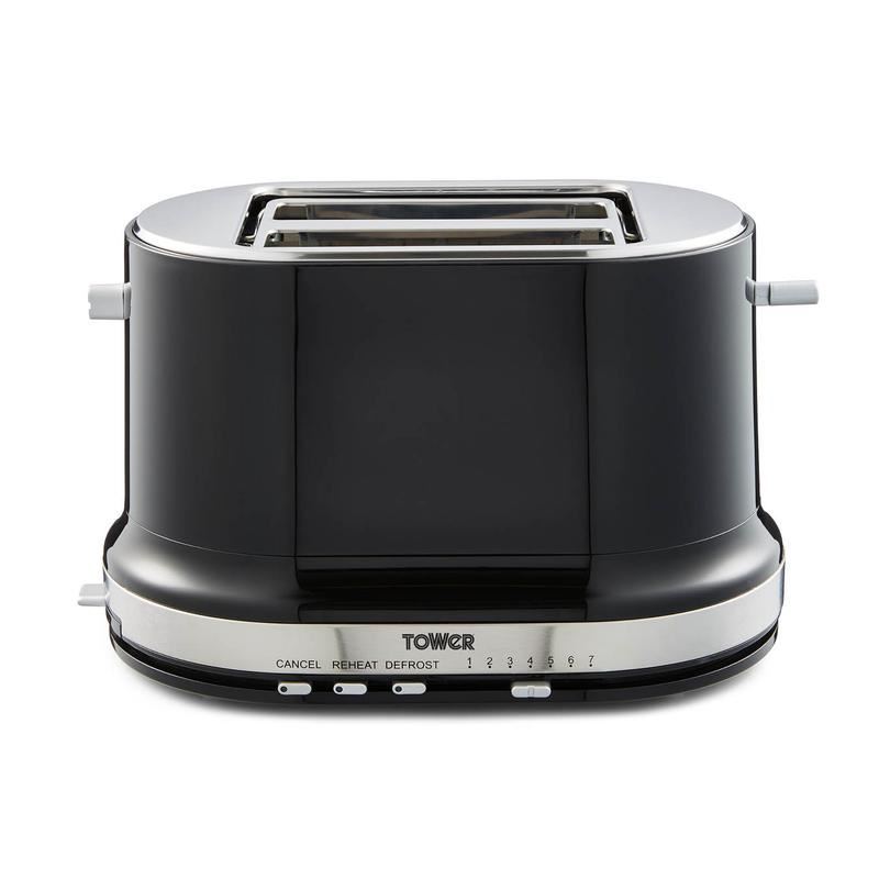 Tower Belle Noir 2 Slice Toaster UK Plug