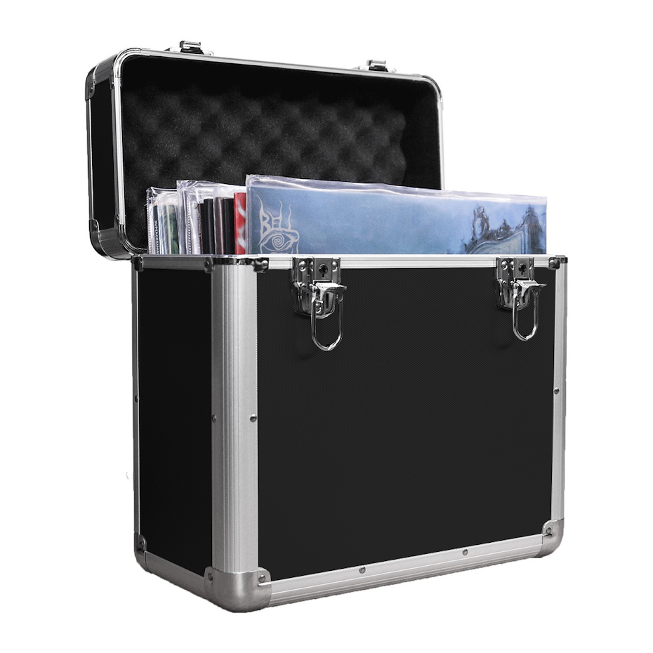 Vinyl LP Record Storage Case - Black | M&W