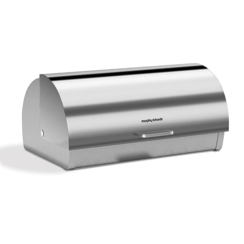 Morphy Richards Accents Roll Top Bread Bin Stainless Steel