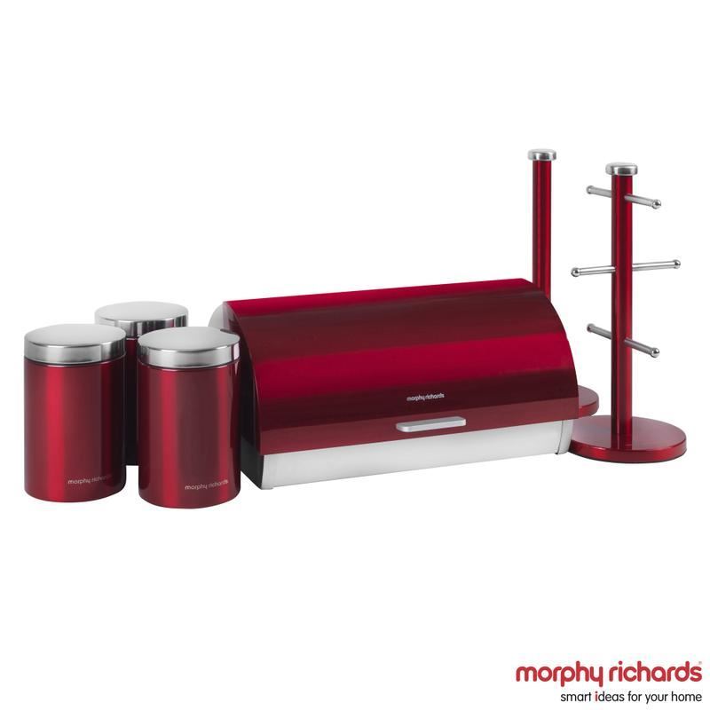 Morphy Richards Accents 6 Piece Storage Set Red