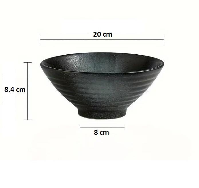 Ramen Bowl Set of 2 Includes Chopsticks & Spoons Blue | M&W
