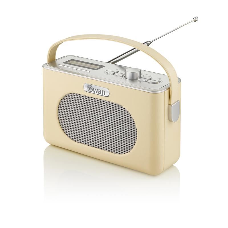 Swan Cream Retro DAB Bluetooth Radio