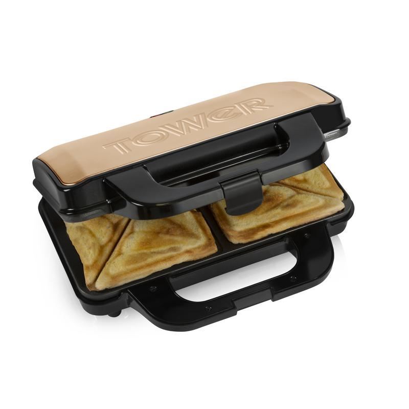 Tower 900W Stainless Steel Deep Filled Sandwich Maker