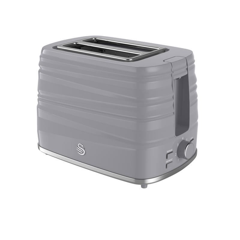 Swan Grey Symphony 2 Slice Toaster