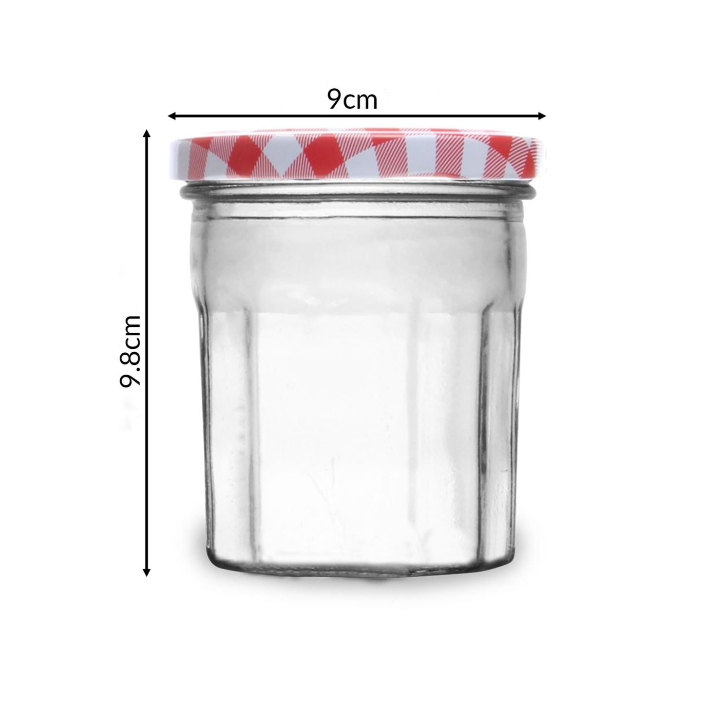 Wide Mouth Glass Jam Jars - Set of 12 | M&W