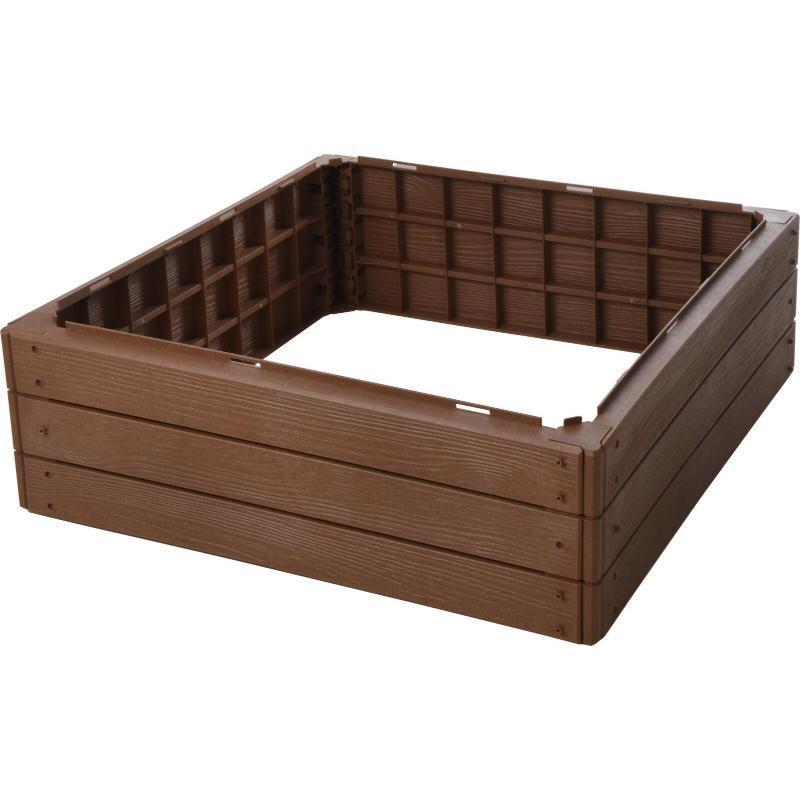 Garden Flower Bed Brown 756mm x 756mm x 250mm