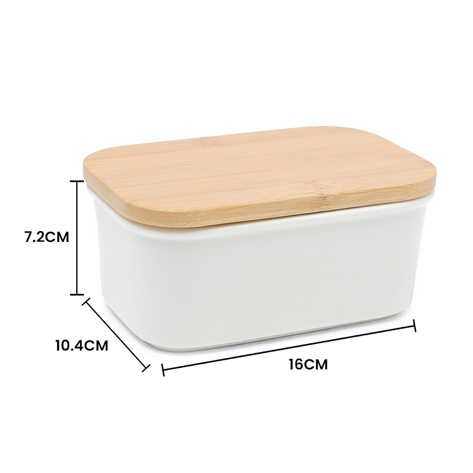 White Porcelain Butter Dish | M&W