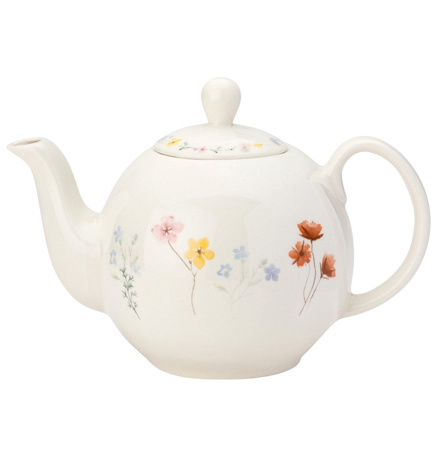 Pressed Flowers Tea Pot