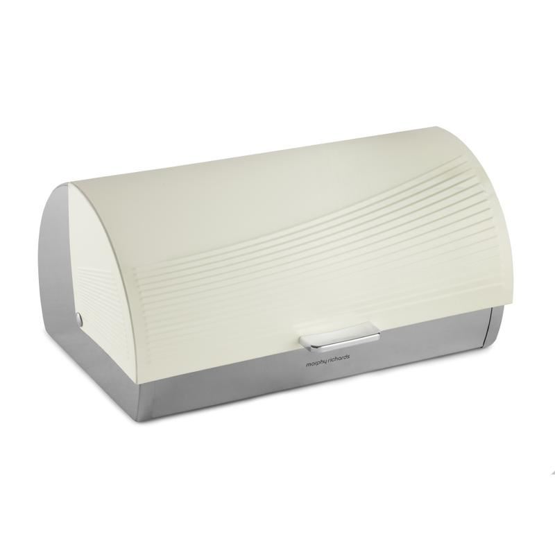 Morphy Richards Dune Roll Top Bread Bin Ivory Cream