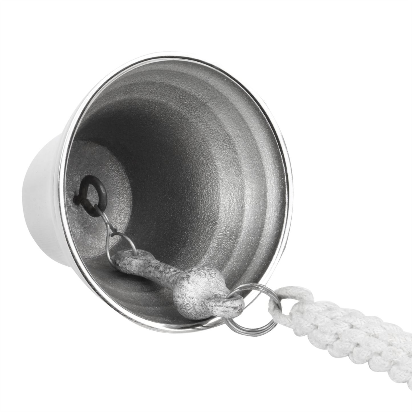 Wall Mounted Traditional Door Ship Bell Silver | M&W