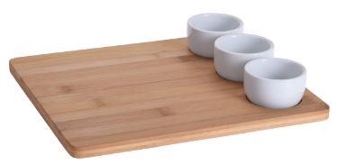 Porcelain Sushi Bowl and Board Set