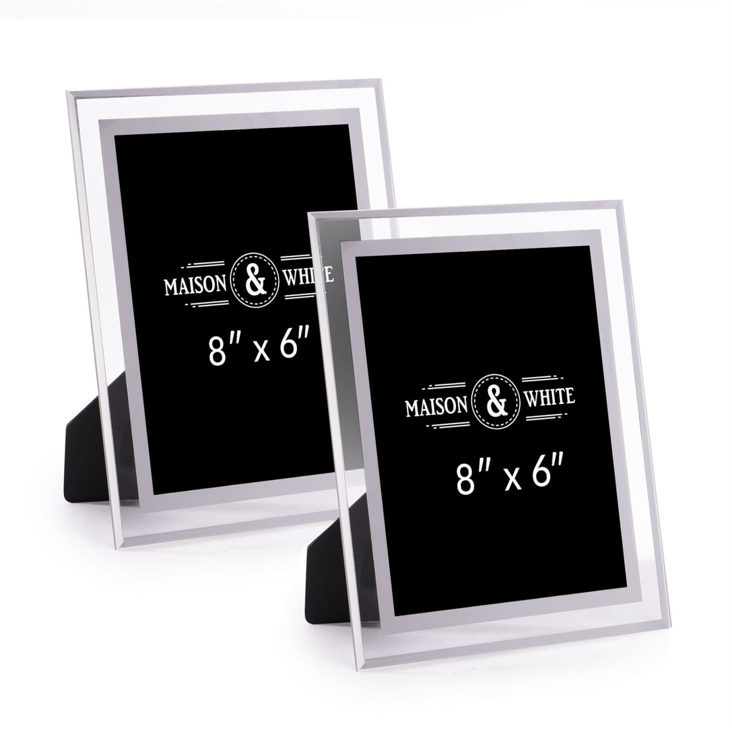 Glass Photo Frame 6" x 8" - Set of 2 | M&W