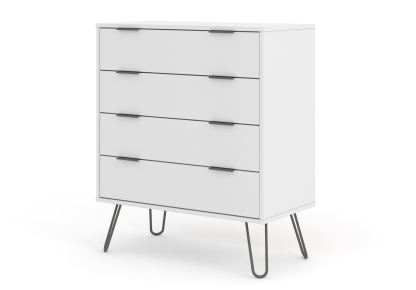 Augusta White 4 Drawer Chest Of Drawers