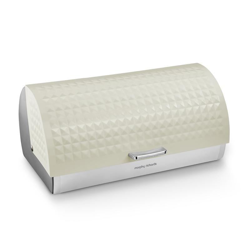 Morphy Richards Dimensions Roll Top Bread Bin Ivory Cream