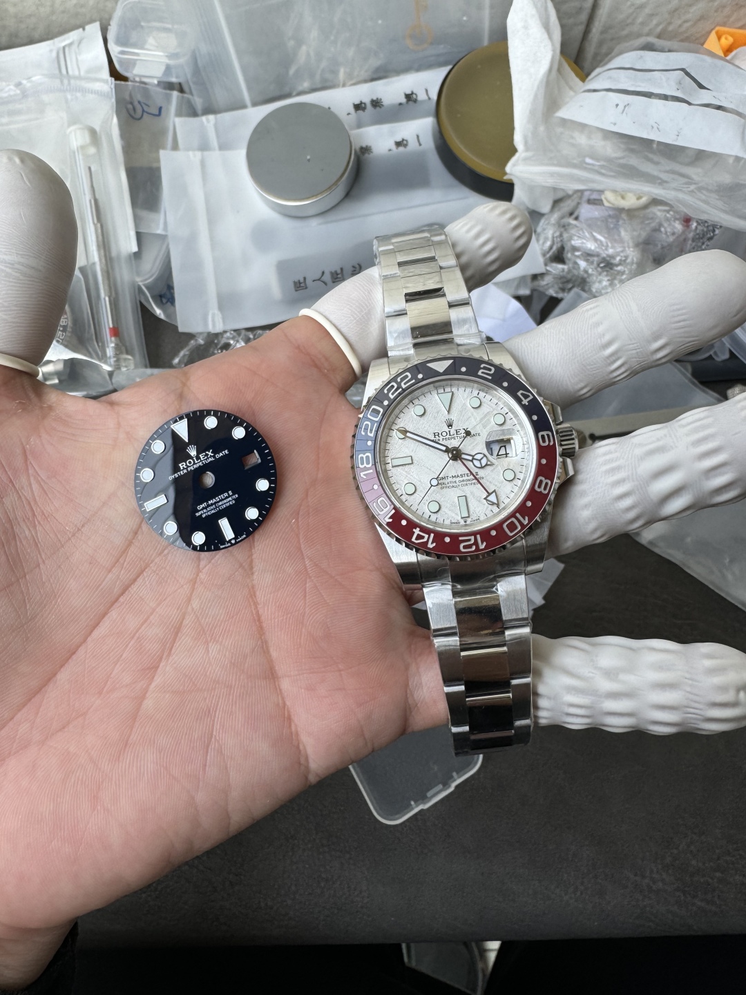 Rolex訂製系列——GMT 白金款改隕石面