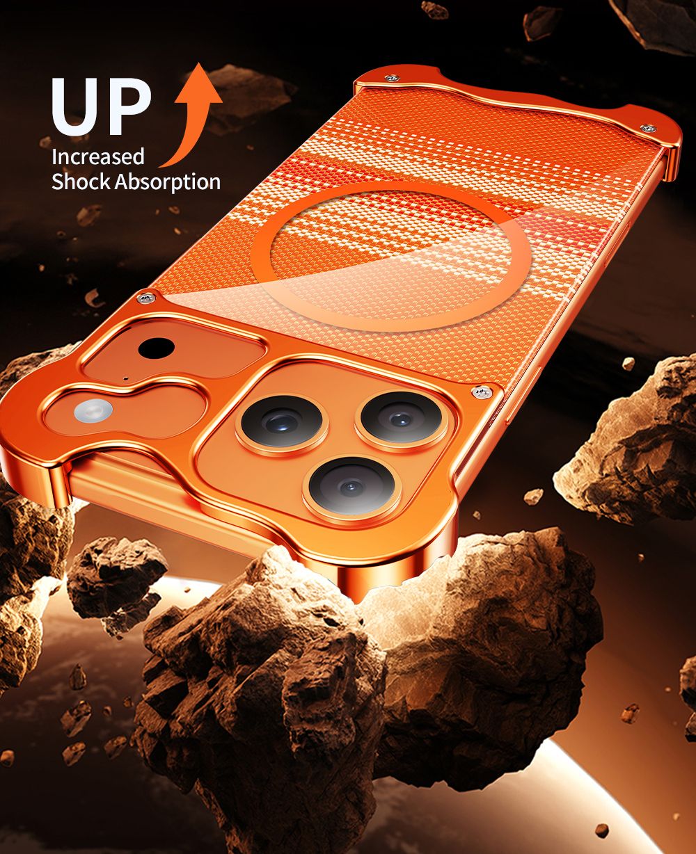 Gilded Kevlar Frameless Magnetic Phone Case