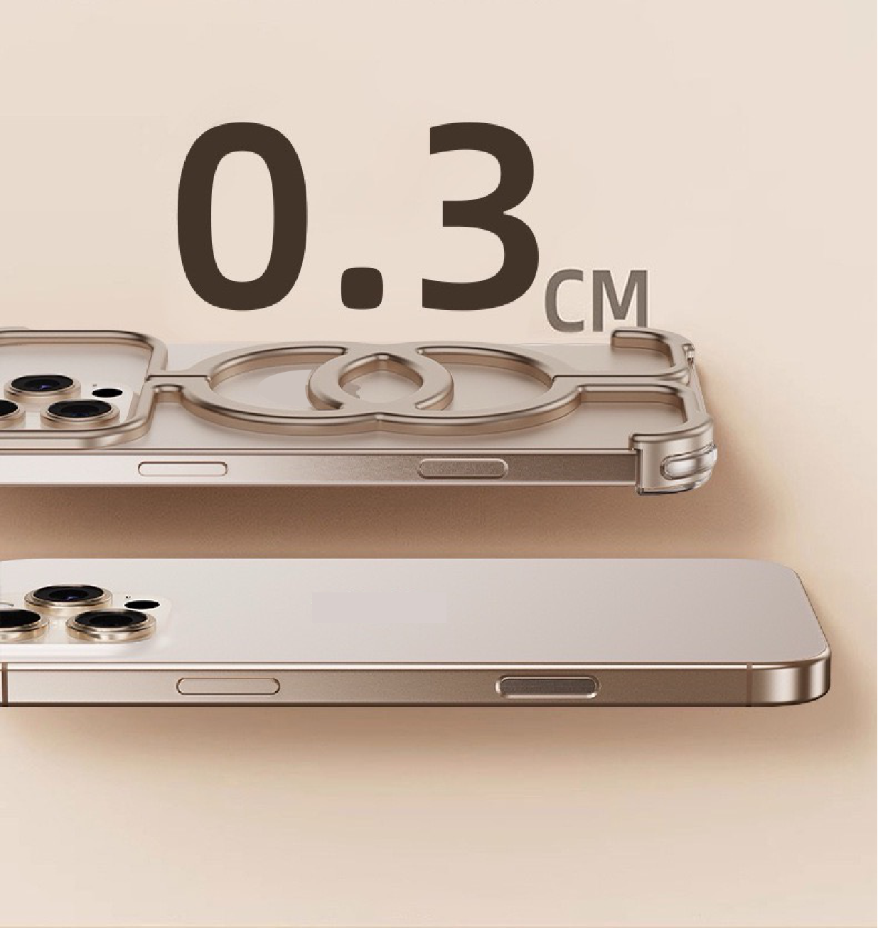 Personalized Chanel Magnetic Metal Mobile Phone Case