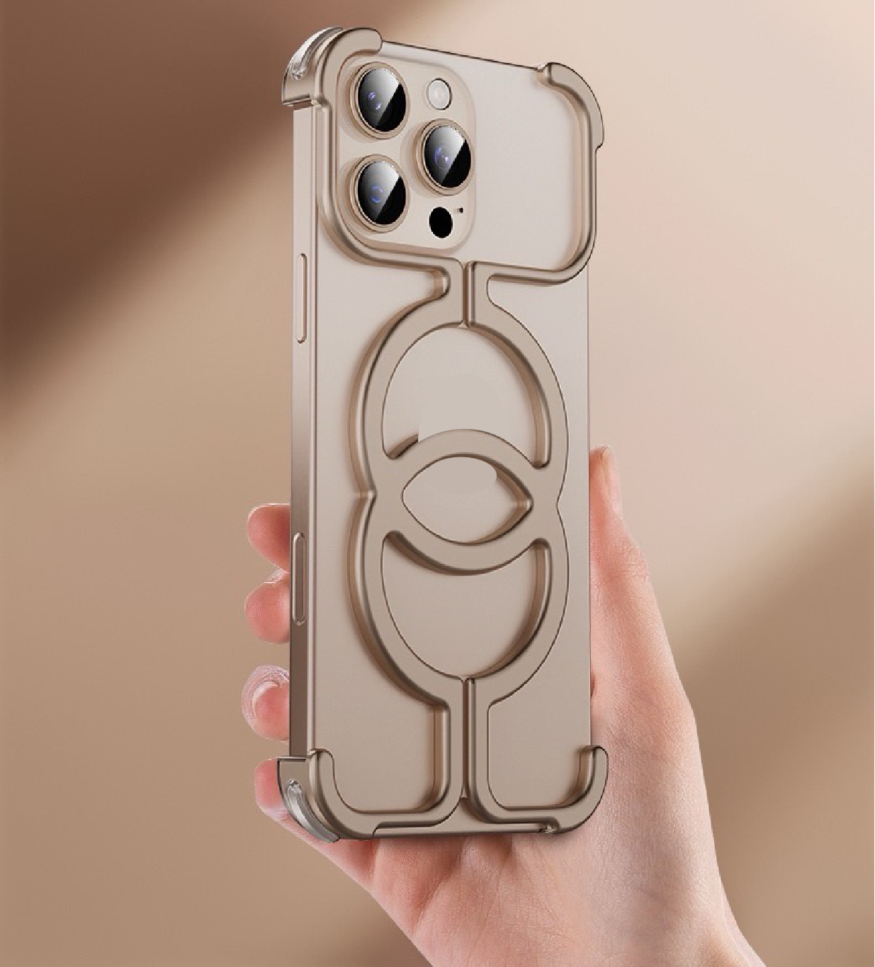 Personalized Chanel Magnetic Metal Mobile Phone Case