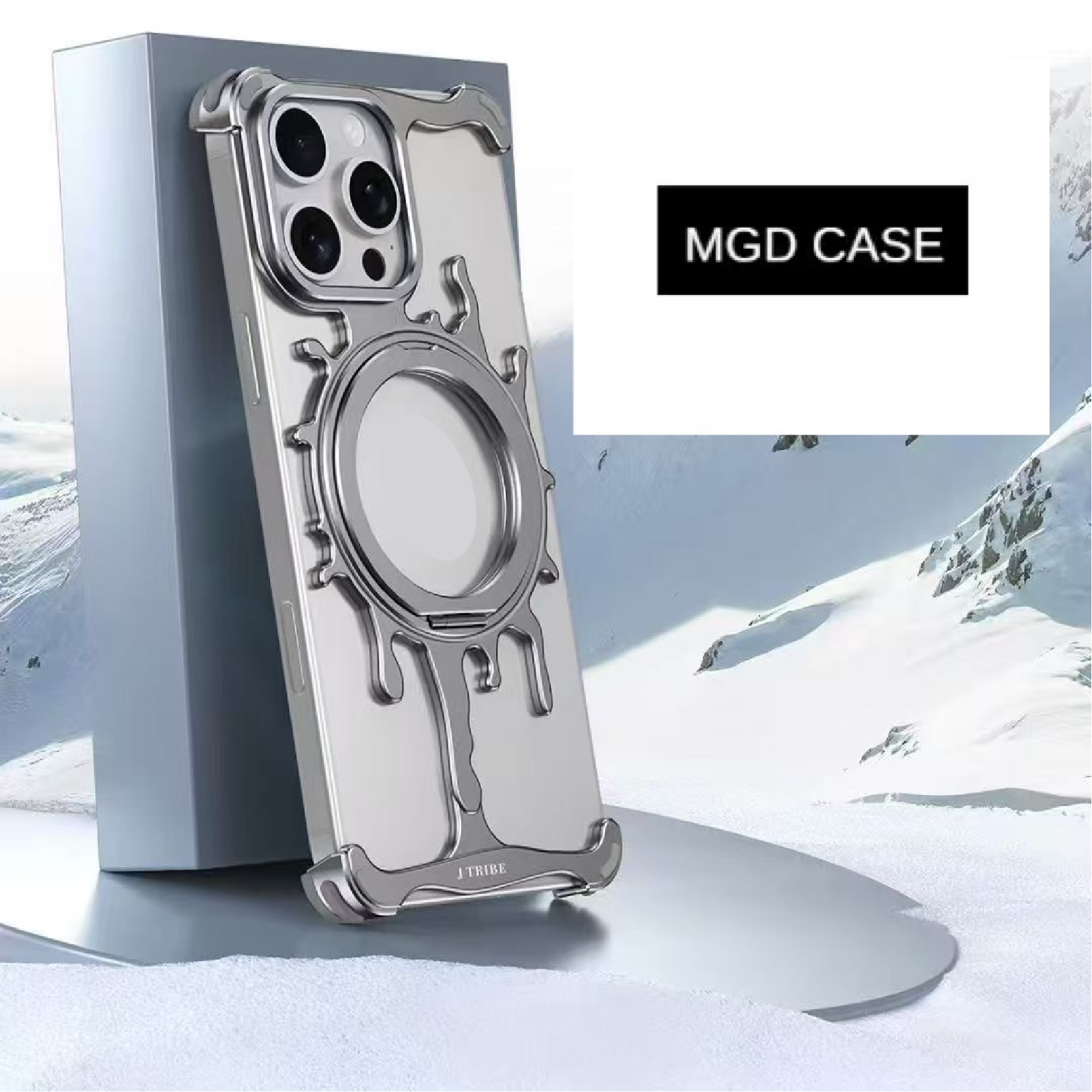 New Design Personalized Glacier Series Magnetic Phone Case
