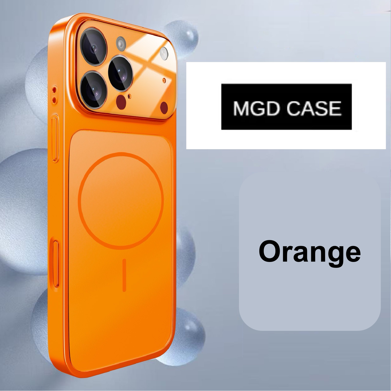 Frosted Magnetic Large Window Lens Protective Phone Case