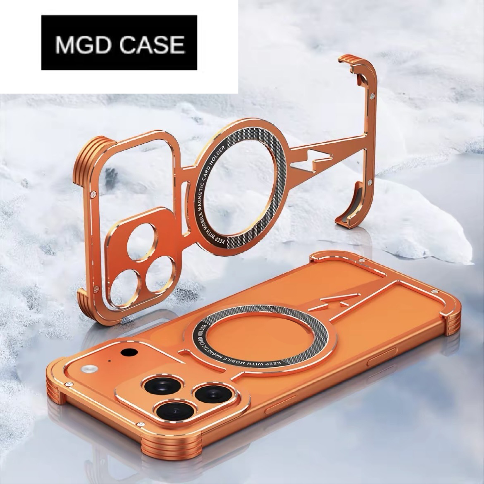 Thor Series Metal Lightning Magnetic Phone Case