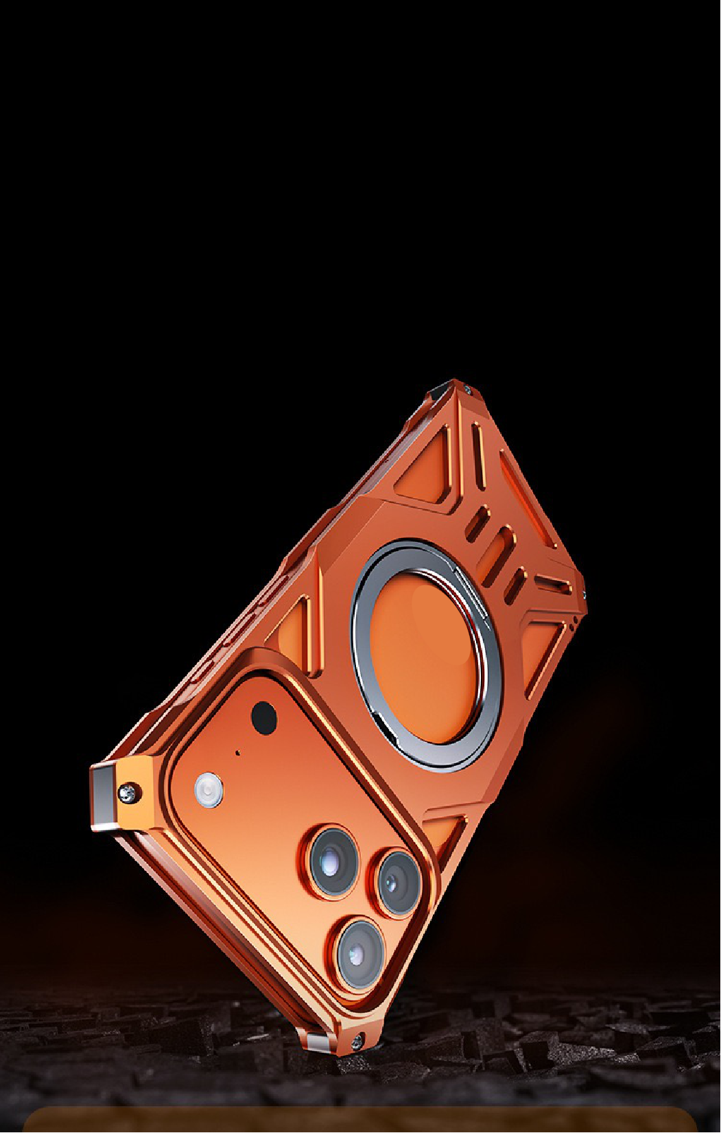 Aluminum Alloy Magnetic Frameless Phone Case