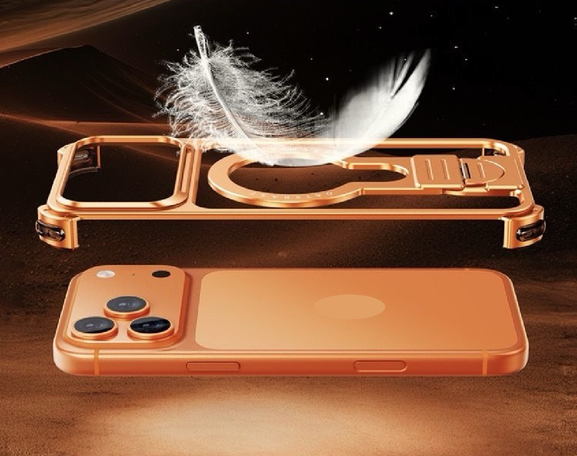 Brand new and innovative metal invisible stand phone case