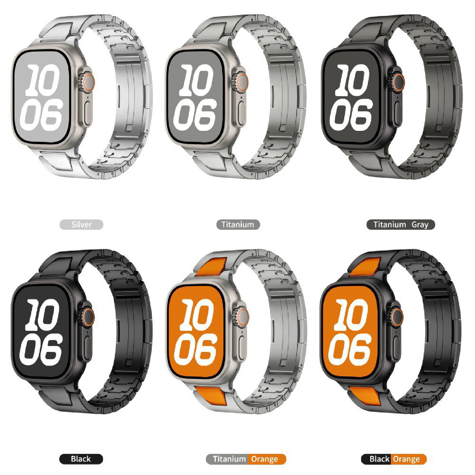 MGD H-shaped Compatible with Apple Watch bands 42/46/44/45/49mm New Magnetic Stainless Steel for iWatch Series 11 10 9 8 7 6 5 4 SE/Ultra 3-MGD CASE