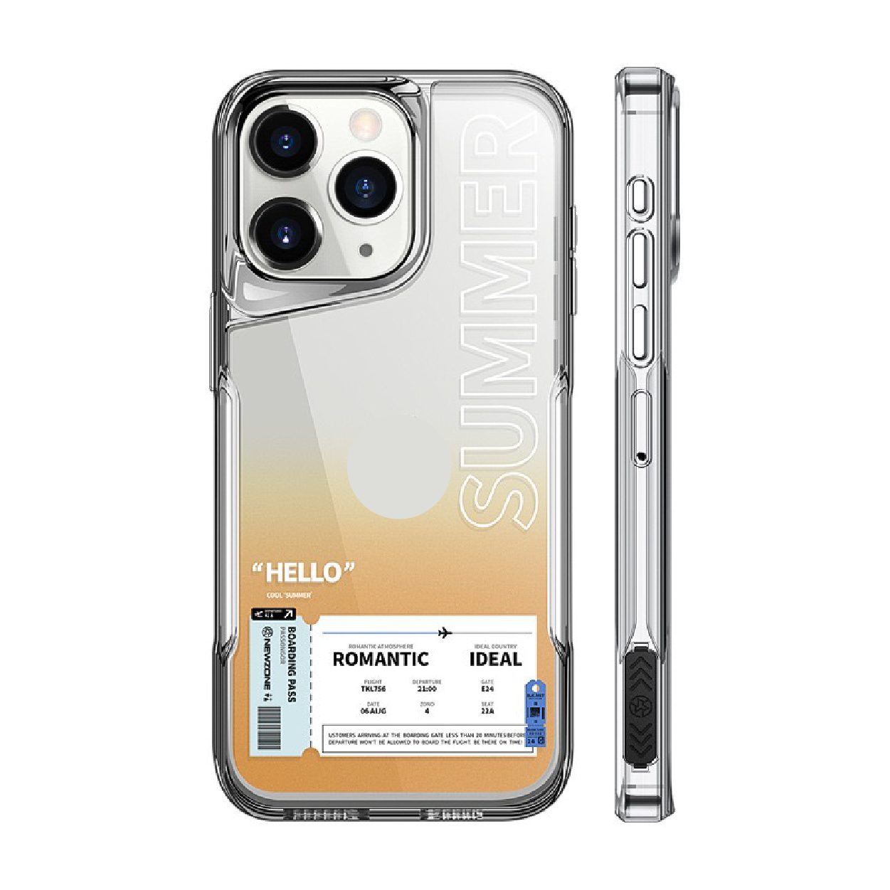 2024 New [Air Ticket] Gradient High-Transparency Phone Case