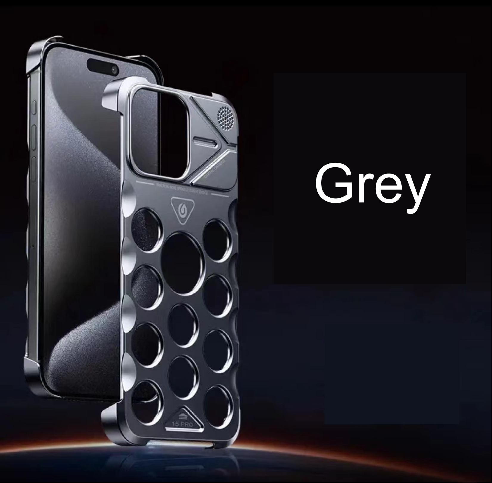 Metal Fragrance Hollow Dot Heat Dissipation Phone Case