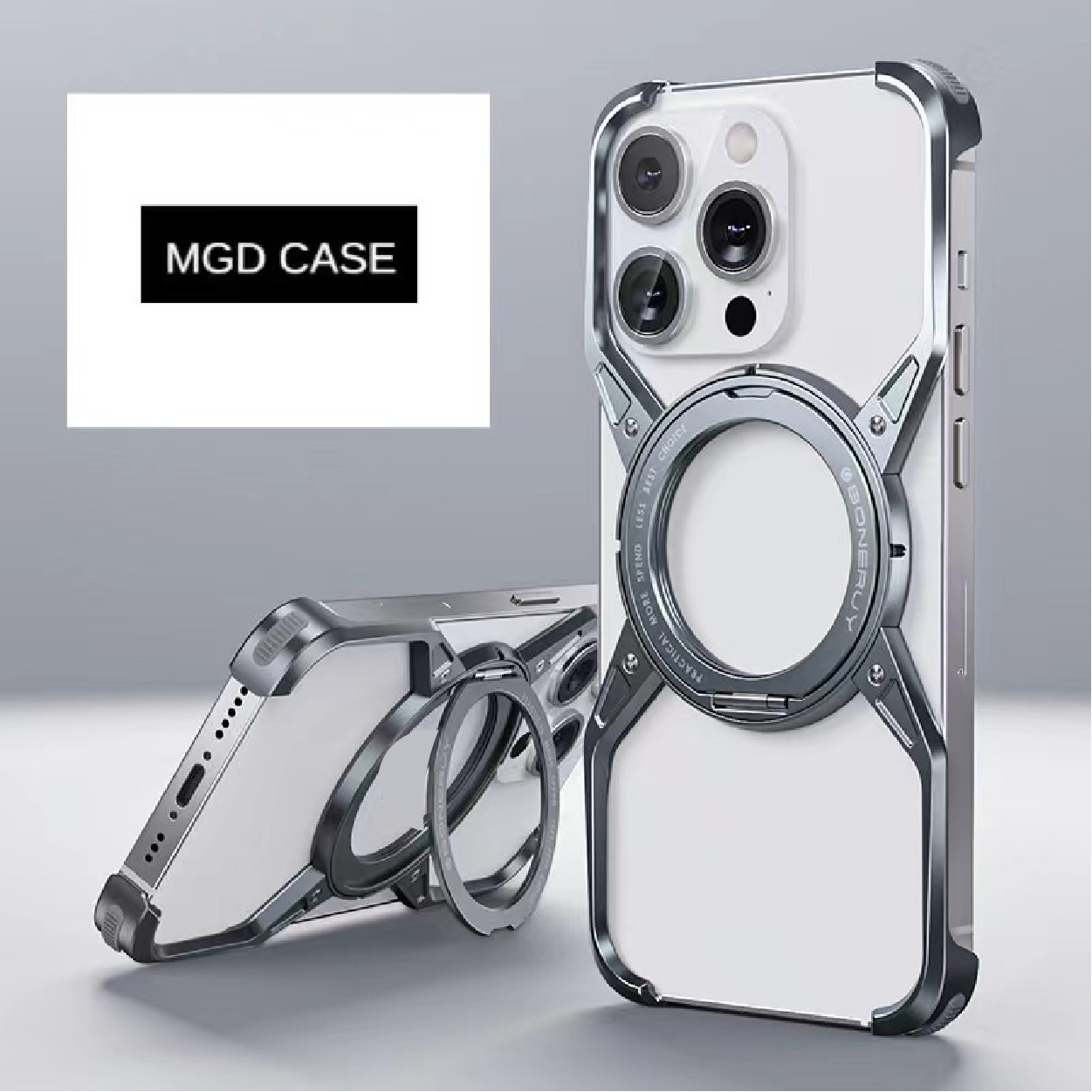 X Metal Rotating Magnetic Phone Case