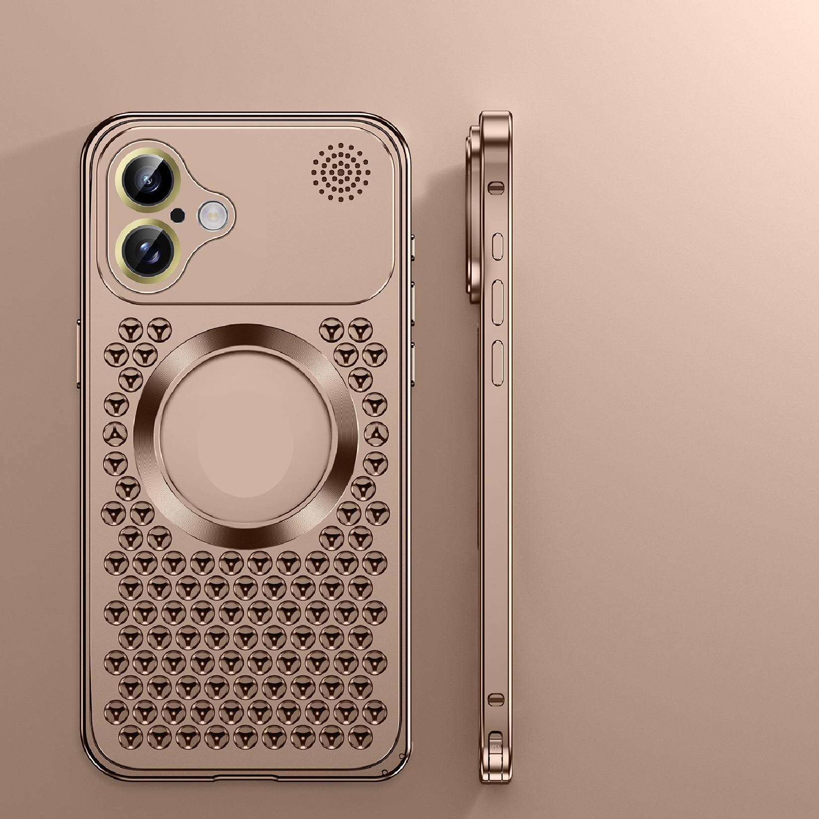 Heat Dissipation Anti-fall Metal Magnetic Phone Case