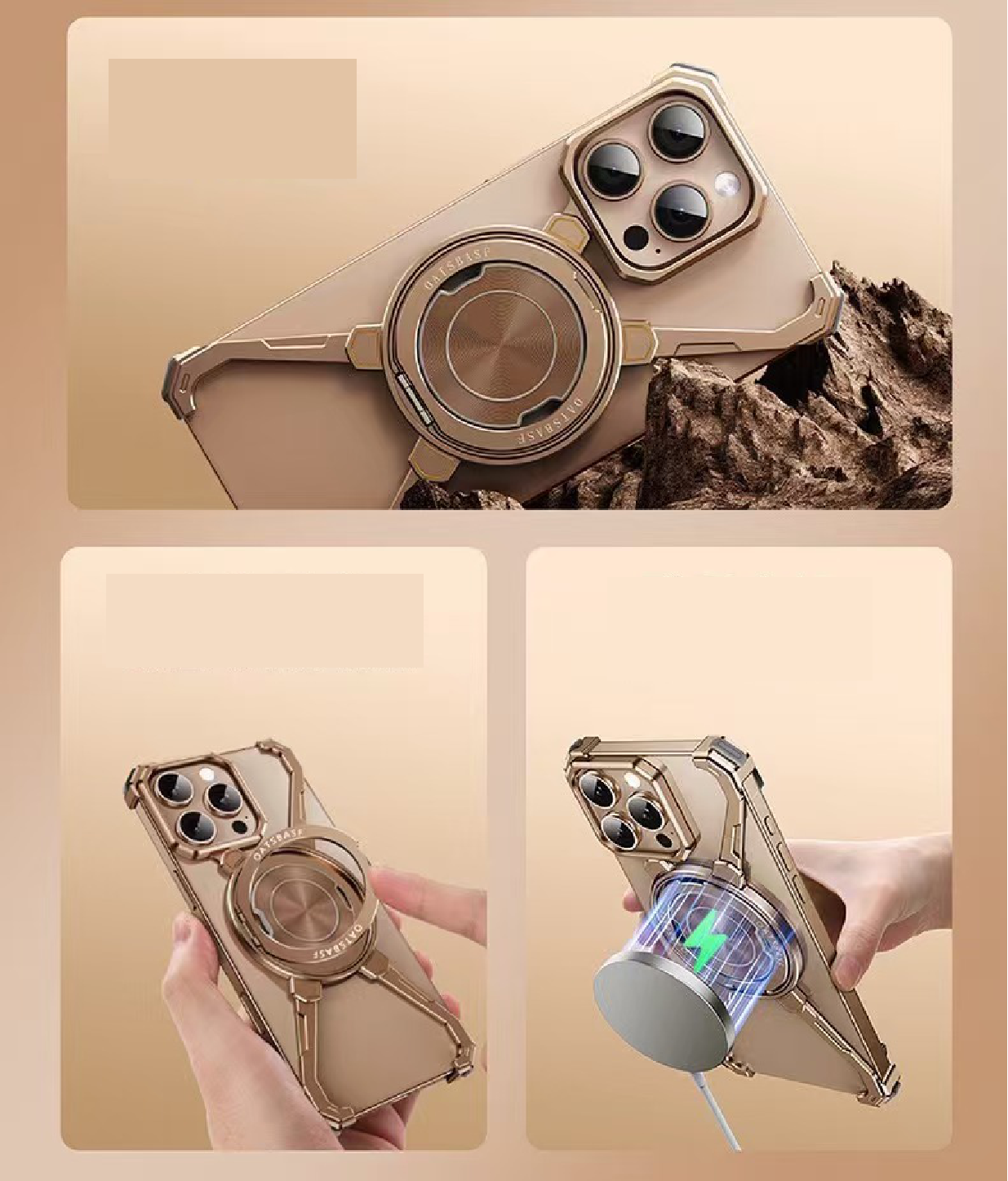 Magic Claw Rotating Bracket Anti-fall Magnetic Phone Case